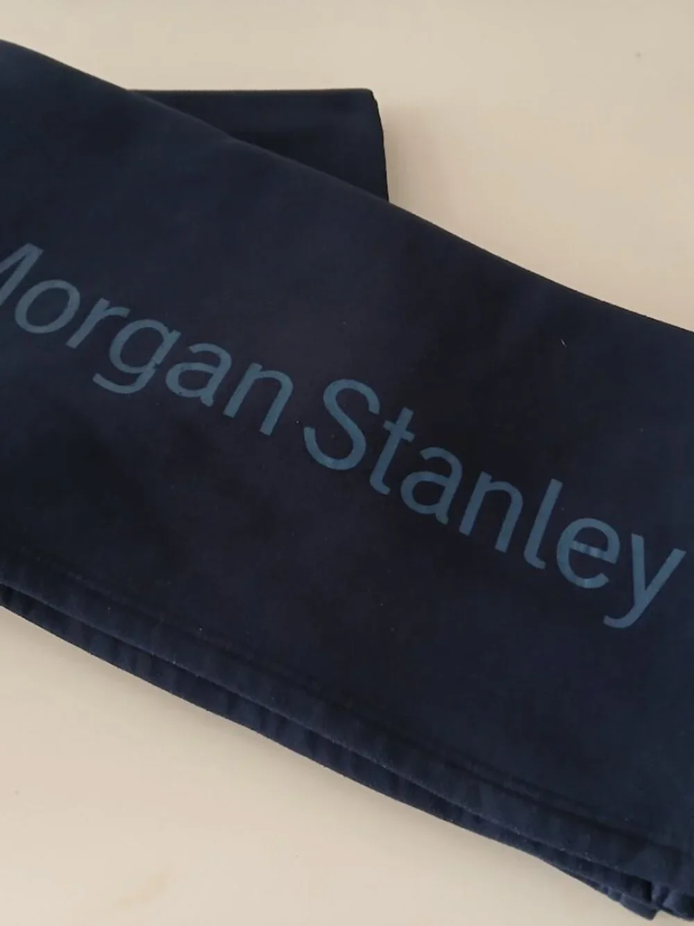 MORGAN STANLEY official Investment banker Blanket - cotton